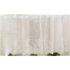 Rideaux Breeze Bise Fleur Découpe Court Tringle à Rideaux Poche Semi-Transparent Cuisine Bureau Chambre 1 Pièce Blanc 60x150cm Cisea