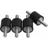 4pcs M6 20x20mm Double Extrémités Vis Absorbeur Anti Vibration Isolateur En Caoutchouc Bobine Montages Bateau Voiture Silencieux Bloc Damper