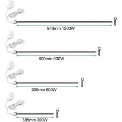 EMKE Élément Chauffant Pour Sèche-serviette De Salle De Bain, Résistance Pour Radiateur Électrique Avec Interrupteur Marche/Arrêt Blanc 600W Résistances Pour Chauffage -Chauffage Équipement Magasin 74639540 4