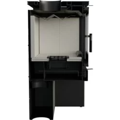 Poêle à Bois JUNO 16 Kw PANNEAU BLANC -Chauffage Équipement Magasin 75231806 3