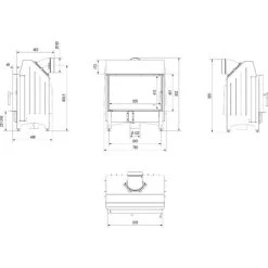 Insert Cheminée ZIBI 12 DECO 9 Insert Cheminée ZIBI 12 DECO -Chauffage Équipement Magasin 75231829 5