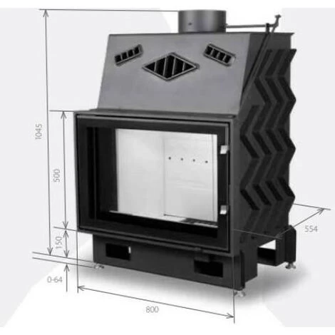 Insert De Cheminée 80 CM EVO 17kW 3 Insert De Cheminée 80 CM EVO 17kW – Image 3