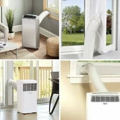 YIDOMDE Climatiseur Adaptateur De Tuyau De Fenêtre Interface De Bouche Plate 15cm,T-Audace Adaptateur De Fenêtre Plaque Tube Connecteur Kit De Glissière De Fenêtre Adaptateur Tuyau Climatiseur Mobile -Chauffage Équipement Magasin 75334803 5