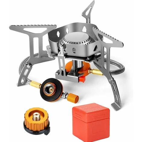 Réchaud De Camping à Gaz 3500 W, Brûleur Camping, Poêle Ultra-Léger Cuisinière Extérieur Pliable, Coupe-Vent Et Avec Allumage Piézo-électrique Pour Camping/Randonnée/Pique-Nique 1 Réchaud De Camping à Gaz 3500 W, Brûleur Camping, Poêle Ultra-Léger Cuisinière Extérieur Pliable, Coupe-Vent Et Avec Allumage Piézo-électrique Pour Camping/Randonnée/Pique-Nique