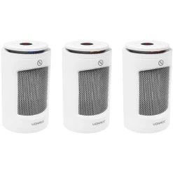 VONROC Radiateur électrique Soufflant - 1200W - Céramique - Blanc 3 Positions De Chauffage -Chauffage Équipement Magasin 76412471 4