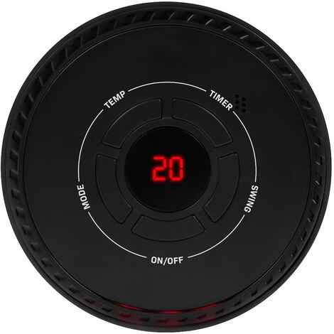 VONROC Radiateur électrique Soufflant - 1200W - Céramique - Noir 3 Positions De Chauffage 5 VONROC Radiateur électrique Soufflant - 1200W - Céramique - Noir 3 Positions De Chauffage – Image 5