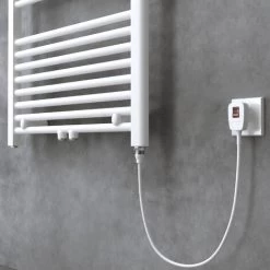 Sogood Résistance Pour Radiateur Blanc Élément Chauffant Pour Sèche-Serviette De Salle De Bain 800W Avec Interrupteur -Chauffage Équipement Magasin 76994188 3