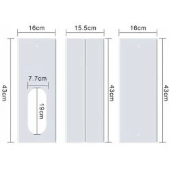 Adaptateur De Plaque De Kit De Fentre Raccords De Tuyau Dchappement De Climatiseur Mobile -Chauffage Équipement Magasin 78950468 3