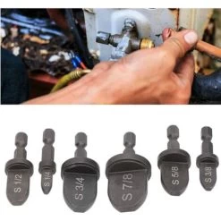 6 Pièces Tube Expander Roulement En Acier Hex Handle Air Conditioner Tuyau De Cuivre Outil D'emboutissage Ensemble Multifonction Tuyau De Cuivre Tornade Outil -T-Audace -Chauffage Équipement Magasin 79331538 4