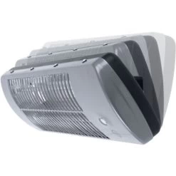 Radiateur Pour Montage Mural De 1200 Watts 2 Niveaux De Chauffe à Régler Radiateur Soufflant Radiateur Salle De Bain à Quartz, Métal Gris, Interrupteur à Tirette, L 56 Cm -Chauffage Équipement Magasin 79407898 5