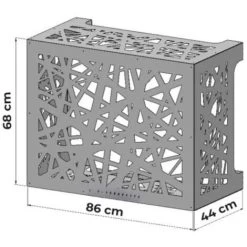 Housse Moderne Pour Unité Extérieure De Climatiseur Artist Couleur: Blanc 7 Housse Moderne Pour Unité Extérieure De Climatiseur Artist Couleur: Blanc -Chauffage Équipement Magasin 80293821 3