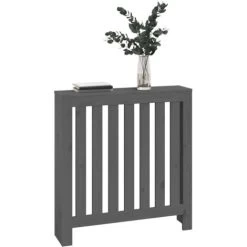 Cache-radiateur Gris 79,5x19x84 Cm Bois Massif De Pin VidaXL -Chauffage Équipement Magasin 80309965 4