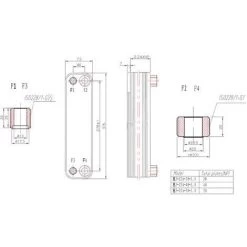 Hrale Échangeur De Chaleur Thermique Inox 30 Plaques Max. 125 KW Eau Solaire -Chauffage Équipement Magasin 808207 3