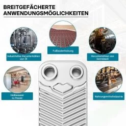 Hrale Échangeur De Chaleur Thermique Inox 50 Plaques Max. 90 KW Eau Solaire 9 Hrale Échangeur De Chaleur Thermique Inox 50 Plaques Max. 90 KW Eau Solaire -Chauffage Équipement Magasin 808209 5