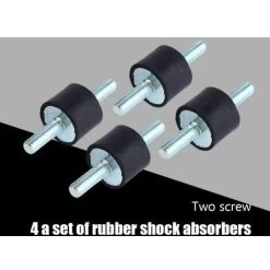 4pcs M6 Supports D'Isolation En Caoutchouc Anti-vibrations Montage D'Isolateur Amortisseur De Pompe à Compresseur D'Air Avec Vis 20 X 15 -Chauffage Équipement Magasin 80884151 4