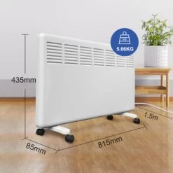 Meykoers Radiateur Convecteur électrique 2000W Blanc Radiateur électrique Smart Control - Fixé Au Mur Ou Mobile -Chauffage Équipement Magasin 80971481 5