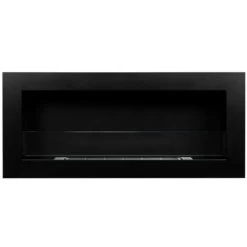 Cheminée Murale écologique Au Bioéthanol Avec Verre Livorno Black -Chauffage Équipement Magasin 81623694 4