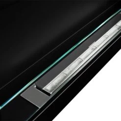 Cheminée Murale écologique Au Bioéthanol Avec Verre Livorno Black -Chauffage Équipement Magasin 81623694 5