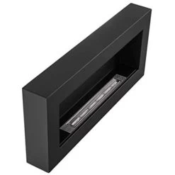 Cheminée Murale Au Bioéthanol Lounge Avec Cadre Siena Black 7 Cheminée Murale Au Bioéthanol Lounge Avec Cadre Siena Black -Chauffage Équipement Magasin 81623799 3