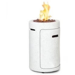 Braséro à Gaz - Blumfeldt Crete 13 kw Gaz Liquide Acier Inoxydable - Blanc