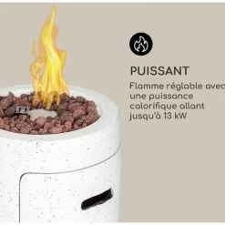 Braséro à Gaz - Blumfeldt Crete 13 kw Gaz Liquide Acier Inoxydable - Blanc -Chauffage Équipement Magasin 81978030 3