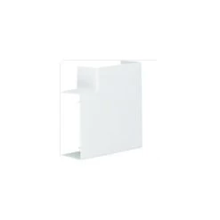 Angle Plat Variable Lifea Pour LF/LFF40090 H 90mm X P 40mm RAL 9016 Pure HAGER LFF4009059016