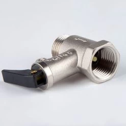 1 Pièce 0,7 MPa Filetage Extérieur 1/2 X Filetage Intérieur En Laiton Nickelé, Valve De Sécurité Pour Chauffe-eau -Chauffage Équipement Magasin 83995966 5