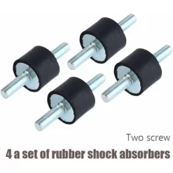 4pcs M6 Supports D'Isolation En Caoutchouc Anti-vibrations Montage D'Isolateur Amortisseur De Pompe à Compresseur D'Air Avec Vis 20 X 15 -Chauffage Équipement Magasin 83997191 3