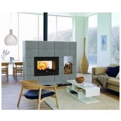 Insert Pour Cheminée à Bois F.lli Lerda L-90 Double Face 18 Kw