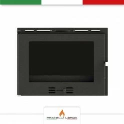 Cheminée Insert à Bois F.lli Lerda L-90 Réfractaire Kw 18 -Chauffage Équipement Magasin 86993896 4