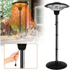 AUFUN Radiateur Infrarouge Chauffage Radiant Pour Usage Intérieur Et Extérieur 1500 W