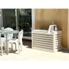 Cache Climatisation Venetian Aluminium Beige Clair RAL9001 - Grand L 120 X H 120 X P 55 Cm
