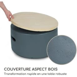 Chauffage à Gaz - Blumfeldt Pilos - 40.000 Btu/13kw - Couverture Brûleur En Acier Inoxydable - Gris Foncé -Chauffage Équipement Magasin 88715621 4