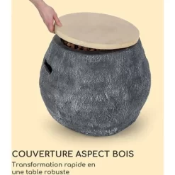 Braséro - Blumfeldt Andros - 40.000btu/13kw Couvercle Brûleur En Acier Inoxydable - Gris 8 Braséro - Blumfeldt Andros - 40.000btu/13kw Couvercle Brûleur En Acier Inoxydable - Gris -Chauffage Équipement Magasin 88715623 4