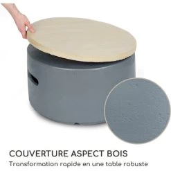 Chauffage à Gaz - Blumfeldt Pilos - 40.000 Btu/13kw - Couverture Brûleur En Acier Inoxydable - Gris -Chauffage Équipement Magasin 88716219 4