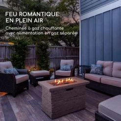 Chauffage à Gaz - Blumfeldt Anafi - 40.000btu/13kw - Couverture Brûleur En Acier Inoxydable - Gris Clair -Chauffage Équipement Magasin 88716263 2