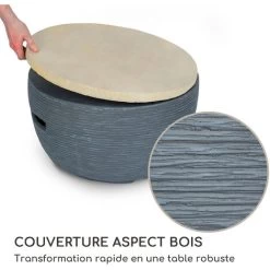 Chauffage à Gaz - Blumfeldt Vitina - 40.000btu/13kw - Couverture Brûleur En Acier Inoxydable - Gris -Chauffage Équipement Magasin 89223170 4