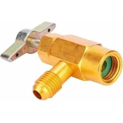 1/4"adaptateur De Filetage SAE R-134a R-134 AC Robinet De Réfrigérant Peut Distributeur Outil De Valve 1/2" Filetage Acme 9 1/4"adaptateur De Filetage SAE R-134a R-134 AC Robinet De Réfrigérant Peut Distributeur Outil De Valve 1/2" Filetage Acme -Chauffage Équipement Magasin 90618551 5