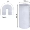 Tuyau De Climatiseur Mobile Allongé, Tuyau D'échappement De Climatiseur Portable, Résistant à La Chaleur Et à La Corrosion, Adapté Aux Climatiseurs, Déshumidificateurs, Sèche-linge ([gaucher] 130 Mm