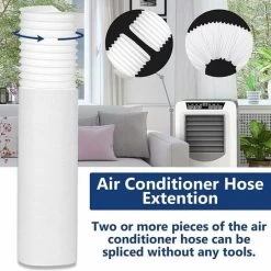Tuyau Climatiseur Mobile, Tuyau D'évacuation D'air En Pvc Flexible Tube De Ventilation Universel Tuyau Kit Pour Climatiseur Mobile Diamètre (15CM Diamètre 200CM Longueur) -Chauffage Équipement Magasin 92151020 3