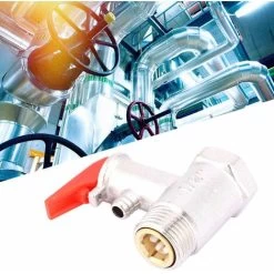 Valve De Sécurité 1/2", 0,9 MPa Valve En Laiton Nickelé pour Chauffe-eau 7 Valve De Sécurité 1/2", 0,9 MPa Valve En Laiton Nickelé pour Chauffe-eau -Chauffage Équipement Magasin 92680136 3