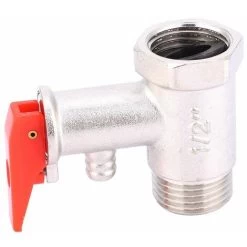 Valve De Sécurité 1/2", 0,9 MPa Valve En Laiton Nickelé pour Chauffe-eau 9 Valve De Sécurité 1/2", 0,9 MPa Valve En Laiton Nickelé pour Chauffe-eau -Chauffage Équipement Magasin 92680136 5