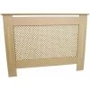 MonsterShop Cache Radiateur à Motif Grillagé En MDF Naturel Personnalisable De 111,5cm De Large X 82cm De Haut X 18,8cm De Profondeur