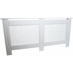 MonsterShop Cache Radiateur à Motif Grillagé En MDF Blanc De 172cm De Large X 82cm De Haut X 18,8cm De Profondeur 8 MonsterShop Cache Radiateur à Motif Grillagé En MDF Blanc De 172cm De Large X 82cm De Haut X 18,8cm De Profondeur -Chauffage Équipement Magasin 9286096 4