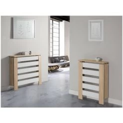 TOPKIT Couverture De Radiateur Victoria 3092 90 Cm De Large Petit Cache-radiateur Design élégant Chêne Blanc 7 TOPKIT Couverture De Radiateur Victoria 3092 90 Cm De Large Petit Cache-radiateur Design élégant Chêne Blanc -Chauffage Équipement Magasin 94927439 3
