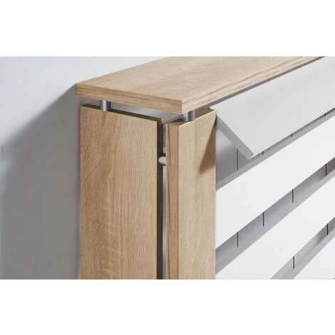 TOPKIT Couverture De Radiateur Victoria 3092 90 Cm De Large Petit Cache-radiateur Design élégant Chêne Blanc 5 TOPKIT Couverture De Radiateur Victoria 3092 90 Cm De Large Petit Cache-radiateur Design élégant Chêne Blanc – Image 5