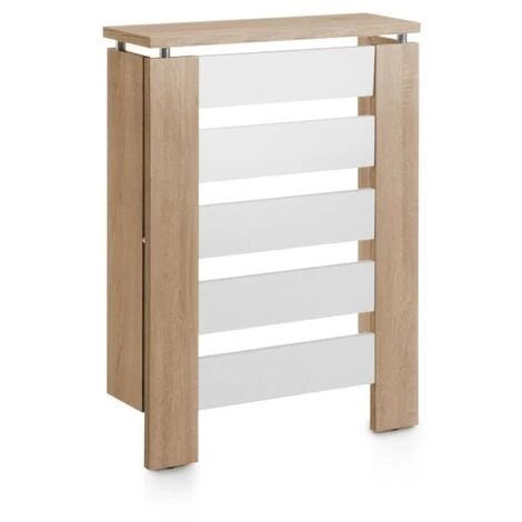 TOPKIT Couverture De Radiateur Victoria 3062 60 Cm De Large Petit Cache-radiateur Design élégant Chêne Blanc 1 TOPKIT Couverture De Radiateur Victoria 3062 60 Cm De Large Petit Cache-radiateur Design élégant Chêne Blanc