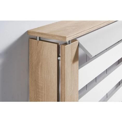 TOPKIT Couverture De Radiateur Victoria 3062 60 Cm De Large Petit Cache-radiateur Design élégant Chêne Blanc 2 TOPKIT Couverture De Radiateur Victoria 3062 60 Cm De Large Petit Cache-radiateur Design élégant Chêne Blanc – Image 2