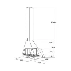 Cheminée De Coin Gauche Suspendue à Porte Vitrée à Ouverture Coulissante 12 Kw -Chauffage Équipement Magasin 9533757 3