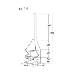 Cheminée Frontale à Base Et Foyer Réfractaire 8 Kw -Chauffage Équipement Magasin 9533762 3
